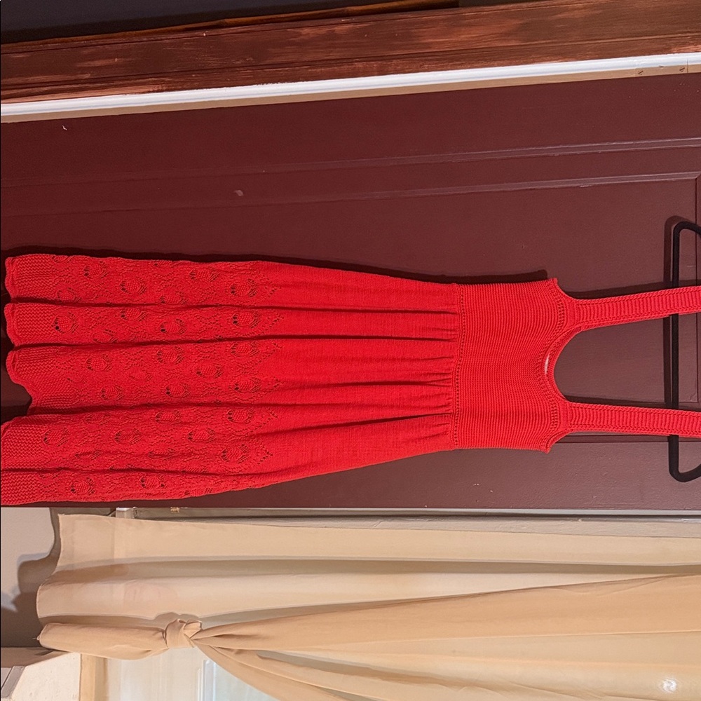 ASOS Vibrant Red Midi Dress